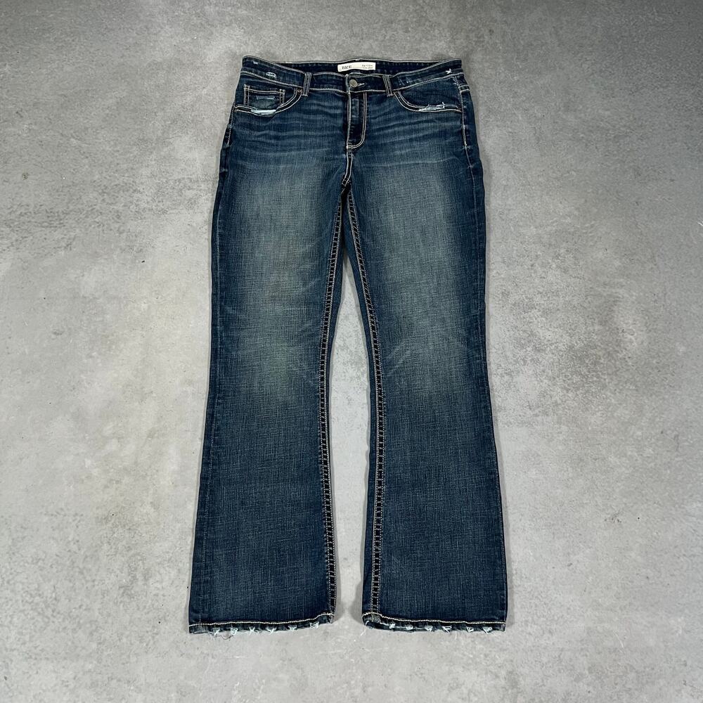 BKE Denim Payton Bootcut Jeans Mid Rise Universal Fit Blue Womens - Size: 34x31½